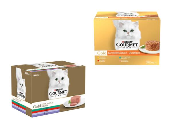 Nourriture humide pour chats Gourmet Gold