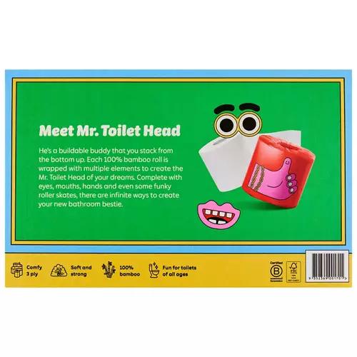 Mr Toilet Head Toilet Tissue 12 Pack