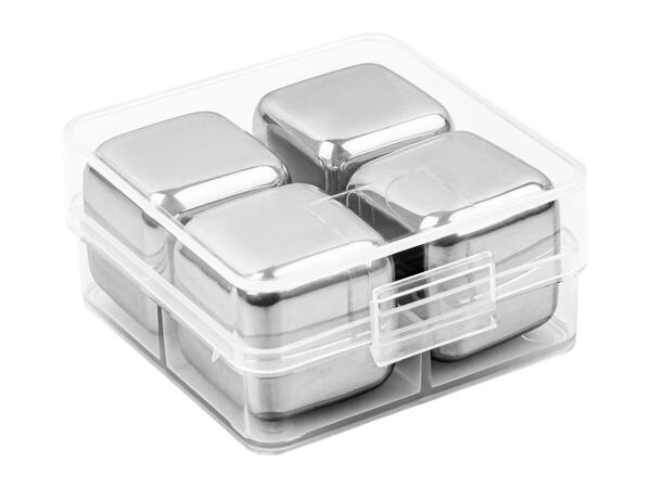 Livarno Home Stainless Steel Ice Cubes - 4 Pack