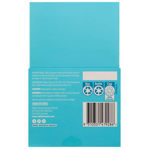 Food Colours 4 Pack 40ml