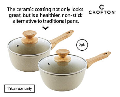 Ceramic Saucepan 2pk
