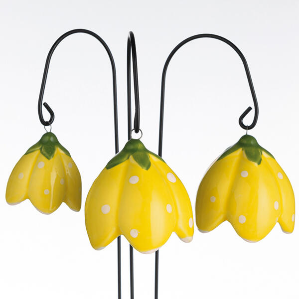 Keramik-Blumenstecker 3er-Set