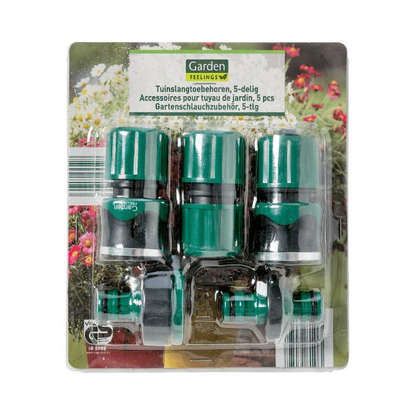 Accessoires de tuyau d'arrosage, 5 pcs
