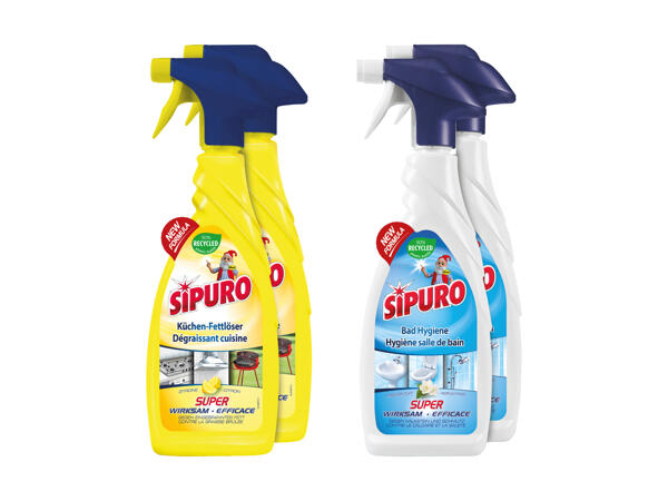 Detergente per cucine Sipuro in duopack