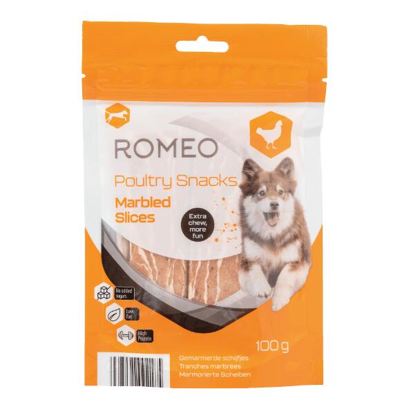 ROMEO(R) 				Geflügelsnacks für Hunde