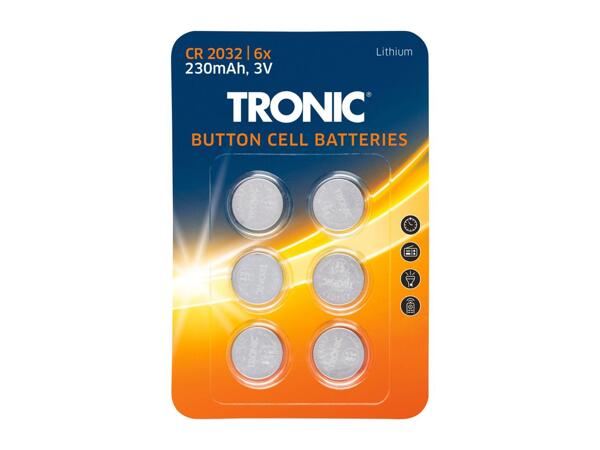 Tronic Button Cell Batteries - 6 Pack