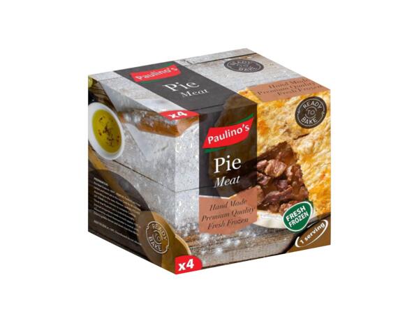 Round meat pie