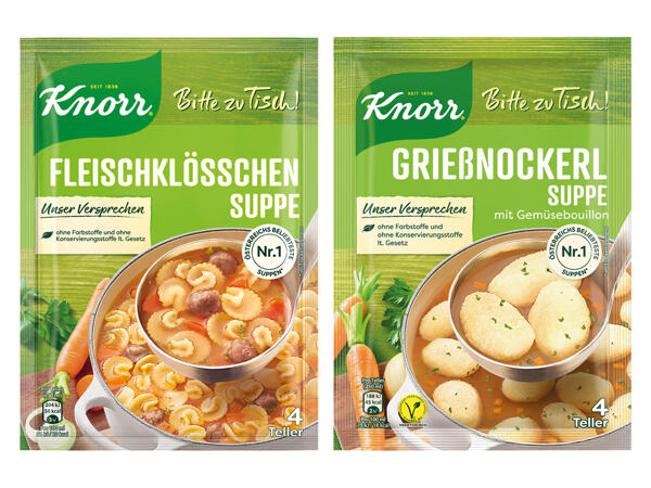 Knorr Bitte zu Tisch Suppen