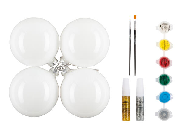 Crelando Paint Your Own Christmas Baubles Kit