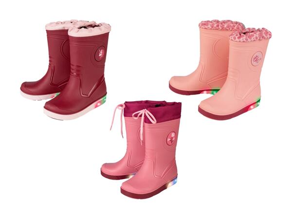 Bottes de pluie clignotantes