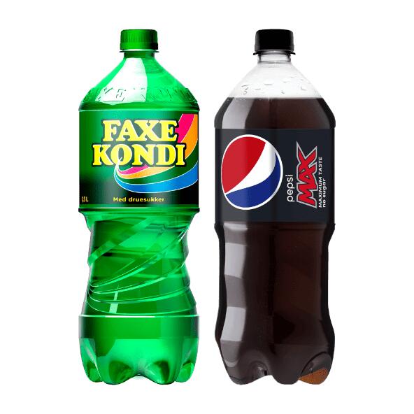 Pepsi Max eller Faxe Kondi