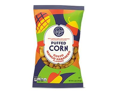Utopia Market 
 Mango Habanero or Creamy Chili Puffed Corn