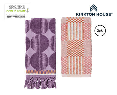 Designer Accent Hand Towel 2pk