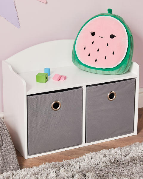 Children's Grey Toy Box