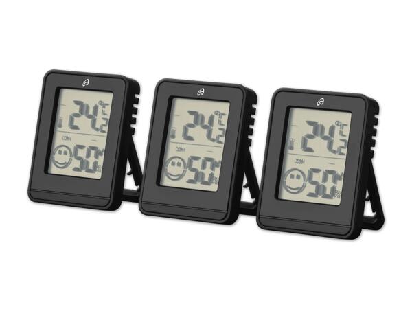 Thermo- und Hygrometer, 3 Stück