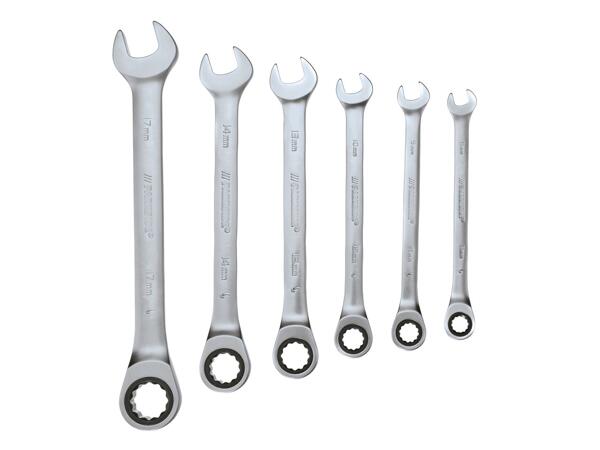 Ratchet Spanner Set, 5 or 6 Pieces