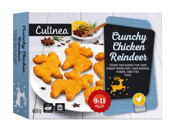 Nuggets de poulet en forme de rennes