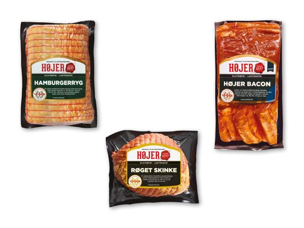 HØJER Røget bacon, hamburgerryg eller skinke