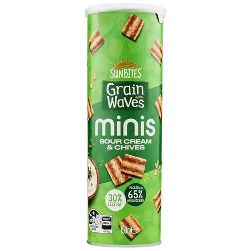 Grain Waves Minis Sour Cream & Chives 150g