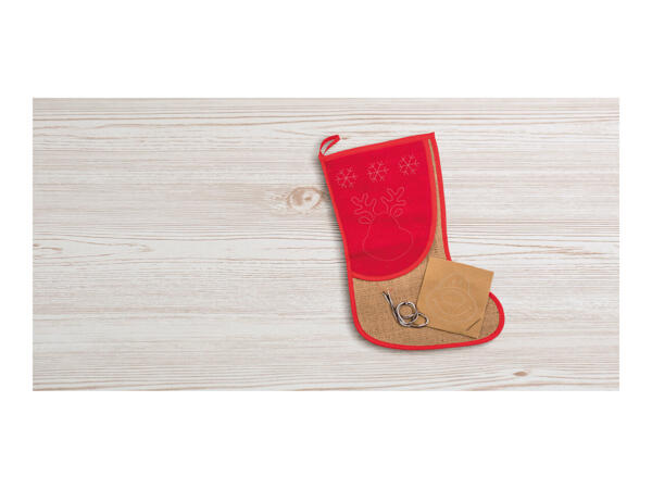 Crelando Jute Christmas Stocking Craft Kit