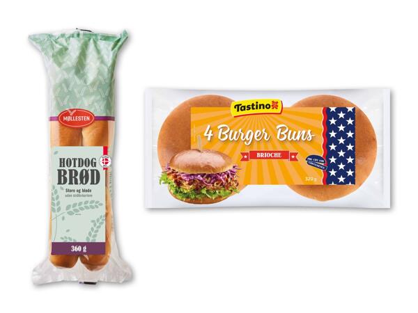 Hotdogbrød eller burgerboller