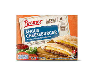 Bremer Angus Cheeseburger or Chicken Pita Melt