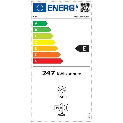 BEKO Congélateur HSA37540CHN, 350 l