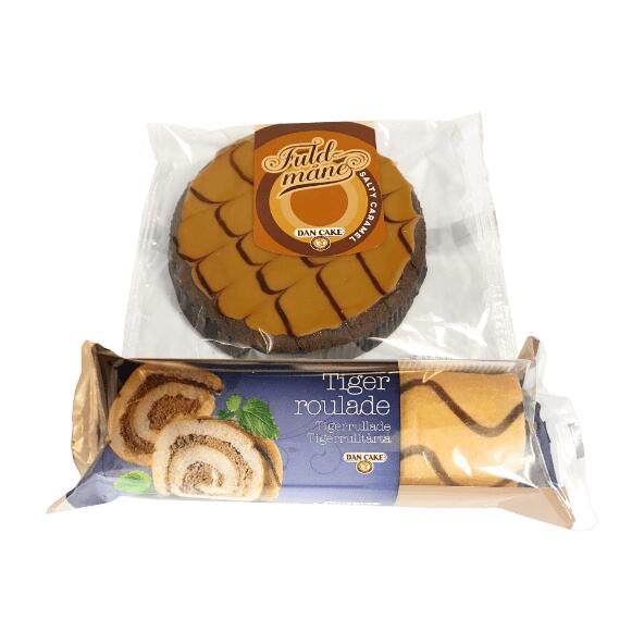 Tigerroulade eller karamelkage