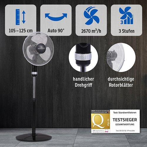 SONNENKÖNIG Standventilator schwarz 16"