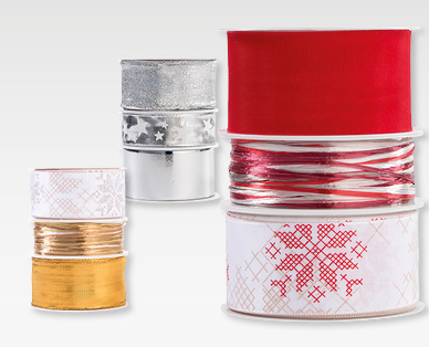 Weihnachts-Geschenkband-Set, 3-teilig