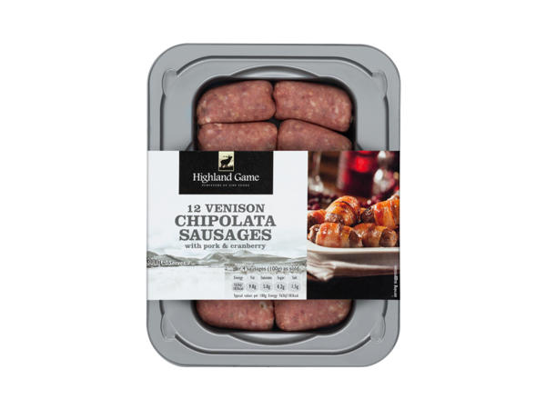 Highland Game Venison Chipolatas
