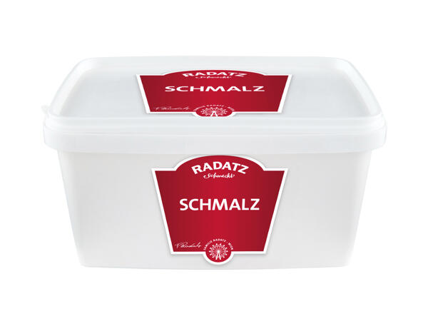 Radatz Schweineschmalz im Becher