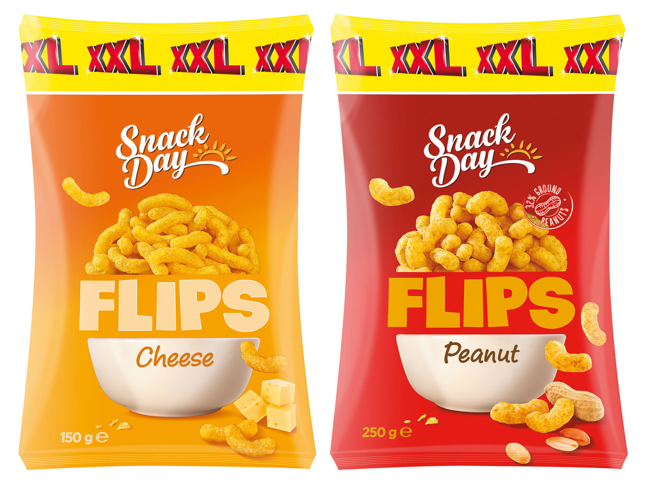 SNACK DAY Erdnuss- oder Käseflips