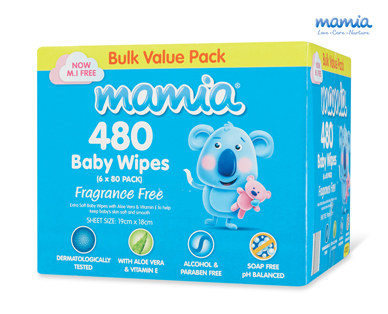 BABY WIPES 480PK