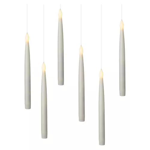 LED Hanging Taper Candles, Ivory