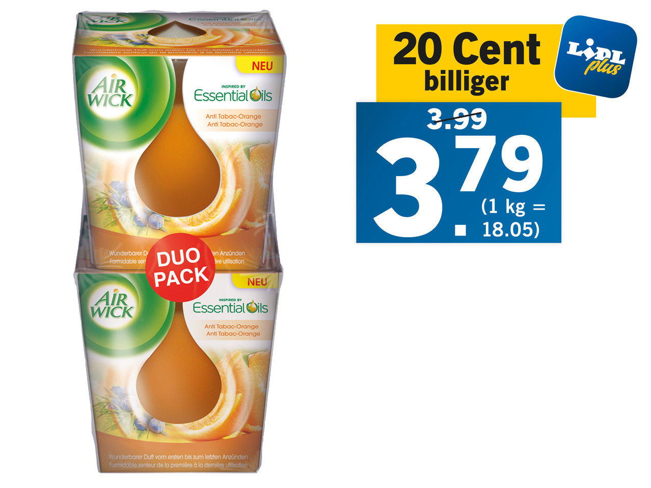 AIRWICK Wohlfühl Duftkerzen