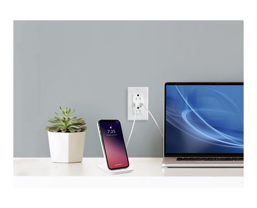 Easy Home 
 Wall Outlet with USB or Outlet Extender