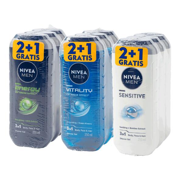 NIVEA(R) 				Duschgel, 3 St.
