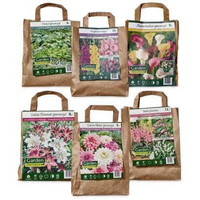 Bulbes de fleurs dans un sac