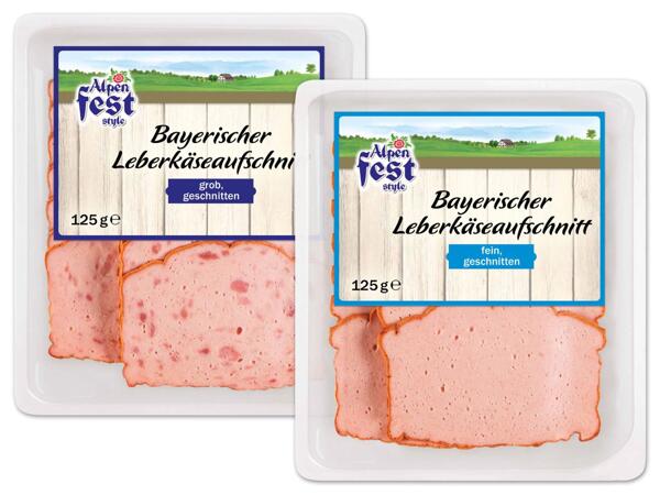 Bayerischer Leberkäseaufschnitt