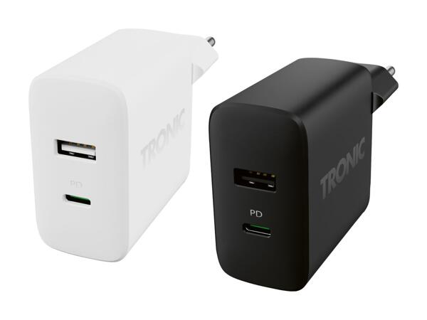 Dobbelt USB-oplader