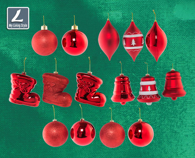 MY LIVING STYLE XL-Kunststoff-Weihnachtsdekoration