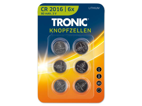 Knopfzelle, 6 Stück