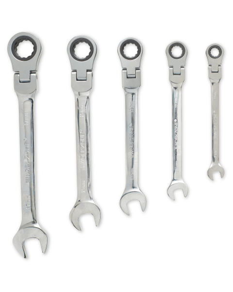 5 Piece Flexible Head Spanner Set