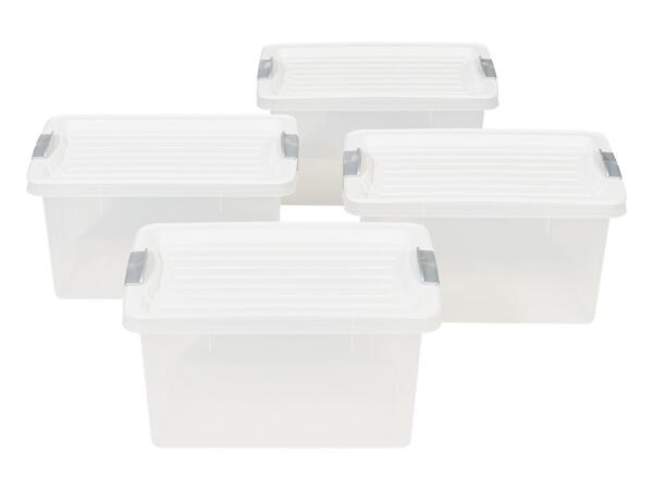 Storage boxes, 13L 2 pieces or 4.5L, 4 pieces