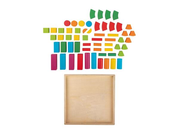 Playtive Wooden Rainbow Toy - Rainbow Wooden Pieces