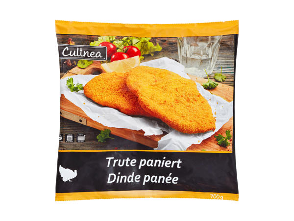 Escalope de dinde panée