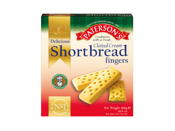 Paterson's Clotted Cream Shortbread Fingers