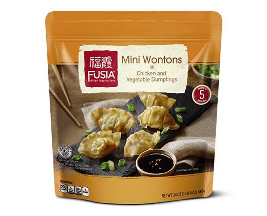 Fusia Asian Inspirations 
 Mini Wontons Pork or Chicken
