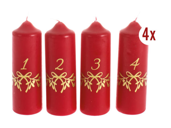 Adventslys 4-pak